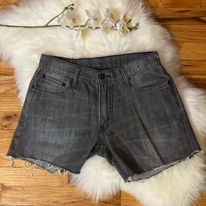 Levi’s 514 Gray Jean Short black tab
